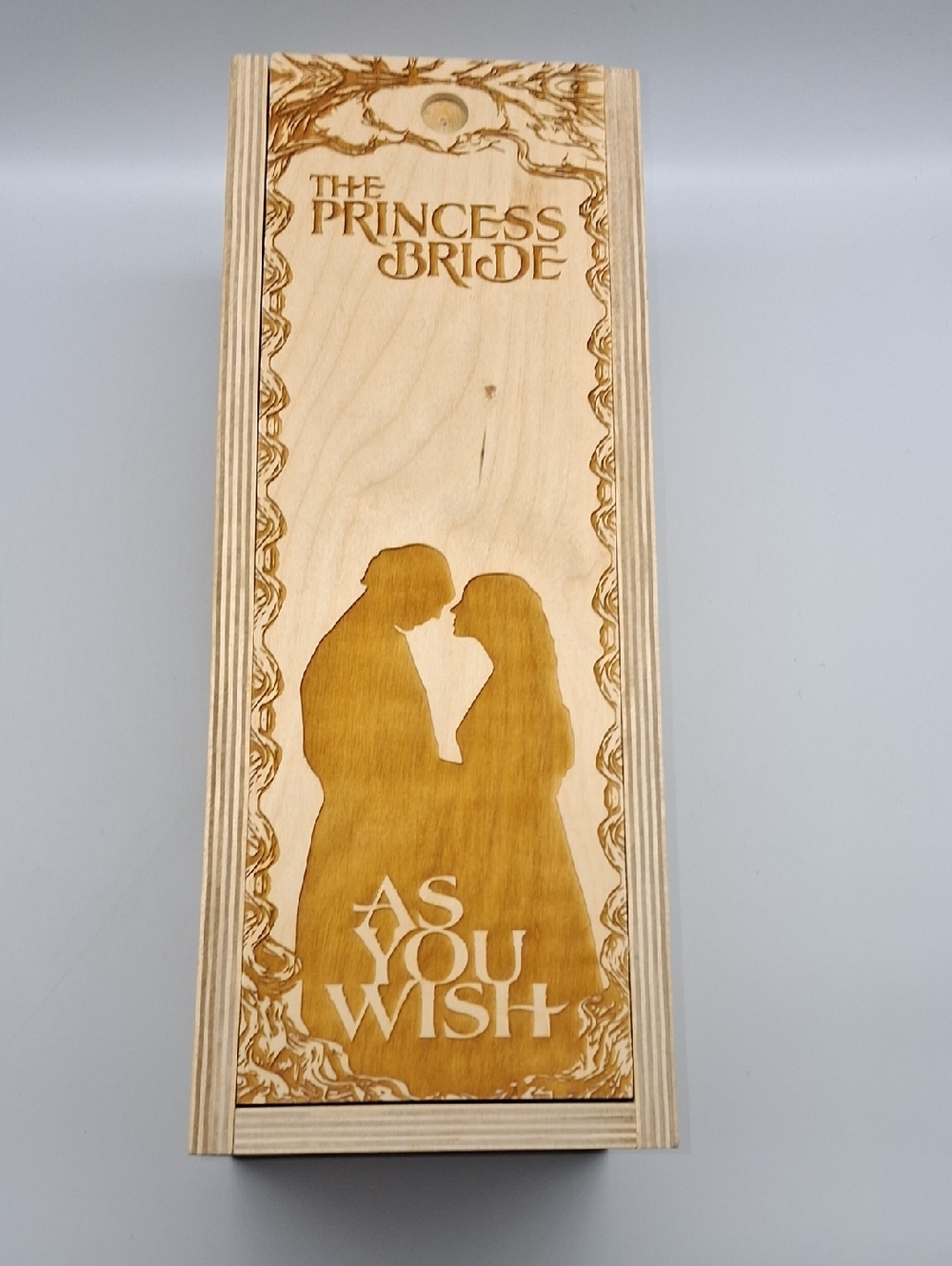 The Princess Bride 'As You Wish' Wooden Wine Gift Box